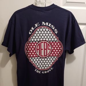 OLE MISS REBS The Grove Ladies Dark BLUE T-shirt